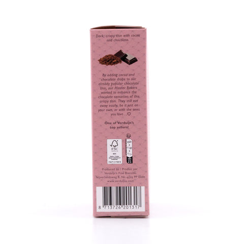 Verduijn's Dark Chocolate Thins Butterkekse mit Schokolade und Kakaopulver Bild 5
