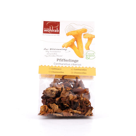 Wohlrab Pilze BIO Pfifferlinge getrocknet Bild 1